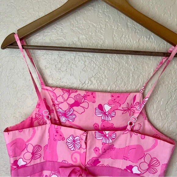 Lilly Pulitzer Pink Panther Dress Y2K Size 4 - Picture 5 of 10